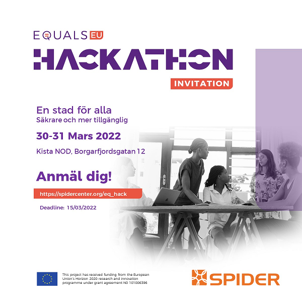 Spider Hackathon safer cities for women and girls poster